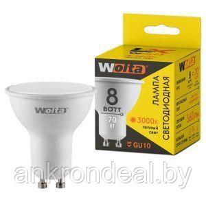 Лампа светодиодная "Рефлектор-LX-PAR16" 8Вт 560лм 4000К GU10 (50шт/уп) WOLTA