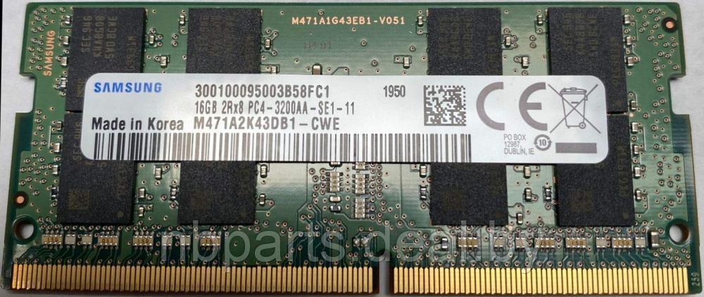 Оперативная память SO-DDR4 16GB PC4-25600 Samsung M471A2K43DB1-CWE - фото 1 - id-p194502636