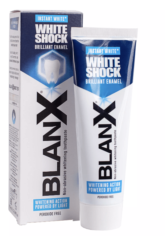 Зубная паста BlanХ White Shock Instant White мгновенное отбеливание зубов, 75 г - фото 1 - id-p215084051