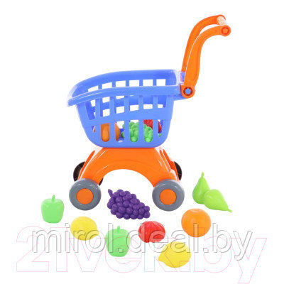 Тележка игрушечная Полесье Тележка Мини с набором продуктов №15 / 71392 - фото 8 - id-p215086052