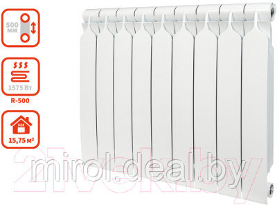 Радиатор биметаллический BiLux Plus R500 - фото 5 - id-p215087258