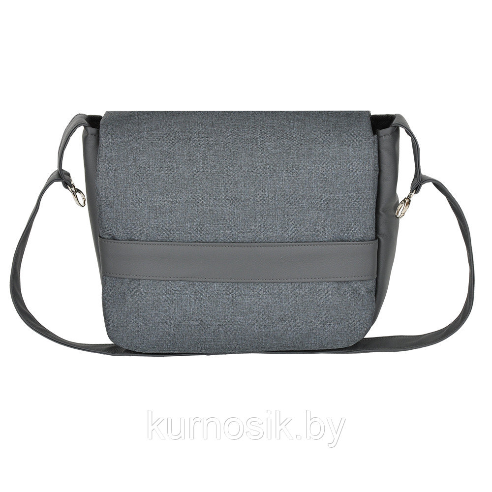 Коляска детская Pituso 2в1 Nino короб+прогулка Grey+Кожа New Grey - фото 9 - id-p215090595