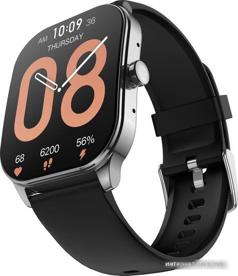 Умные часы Amazfit Pop 3S (серебристый, с силиконовым ремешком) - фото 4 - id-p215093605