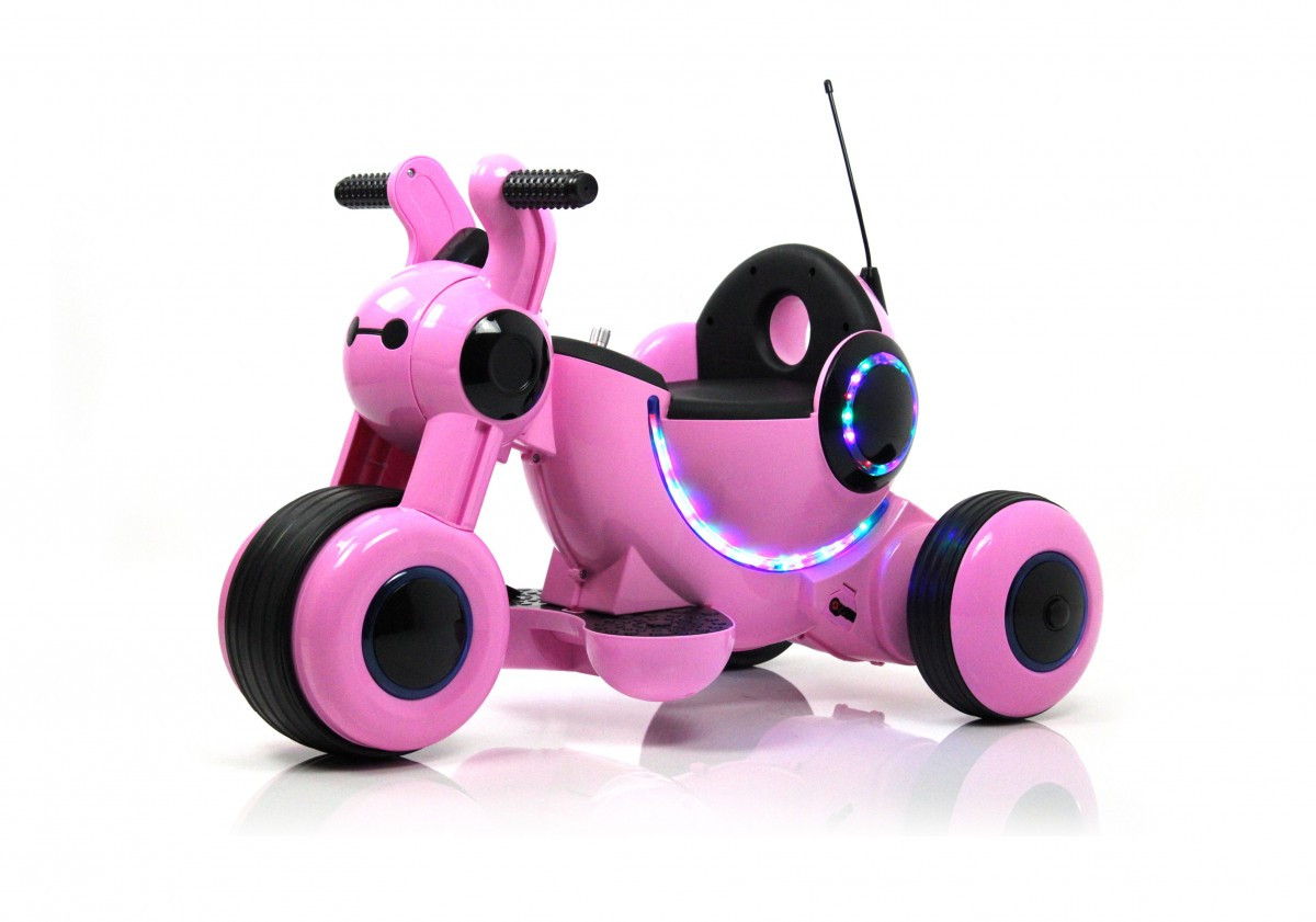 Детский электромотоцикл HL300 розовый - фото 1 - id-p215094321