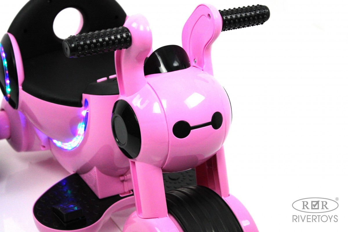 Детский электромотоцикл HL300 розовый - фото 7 - id-p215094321