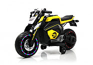 Детский электромотоцикл X111XX желтый, фото 2