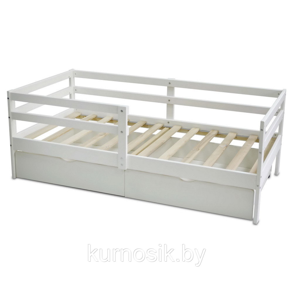 Подростковая кровать Pituso BamBino +Ящик (2 места), Белый