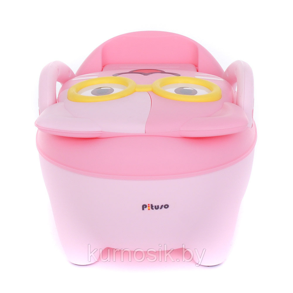 Детский горшок PITUSO Котик в очках, Pink/Розовый - фото 2 - id-p215107762