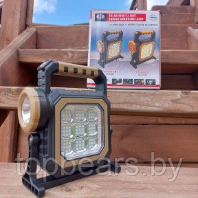 Многофункциональный портативный кемпинговый фонарь Solar multi- light source charging lamp (73 светодиода, - фото 1 - id-p215108403