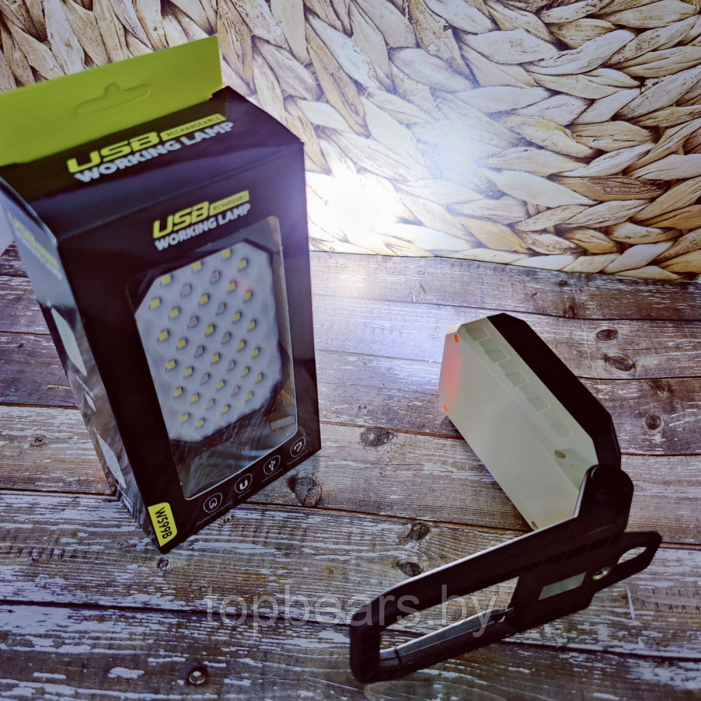 Переносной светодиодный фонарь - лампаUSB Working Lamp W599В (3 режима свечения, 1 фонарь, 4 вида крепления) - фото 9 - id-p215108419