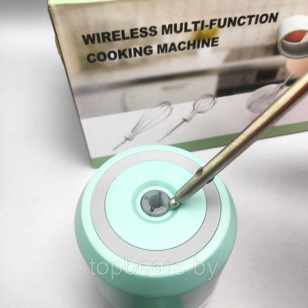 Беспроводной портативный миксер блендер - измельчитель 2 в 1 Wireless multi-function cooking machine (2 - фото 6 - id-p209826951
