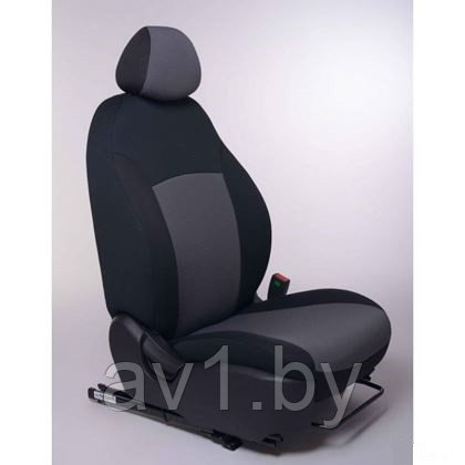 Чехлы на сиденья Opel Vivaro II (2014-) 1+2 места {Ткань, черный} (с подл. ) - фото 1 - id-p215109540