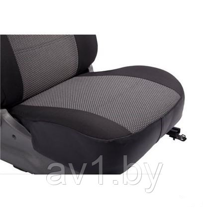 Чехлы на сиденья Opel Vivaro II (2014-) 1+2 места {Ткань, черный} (с подл. ) - фото 2 - id-p215109540