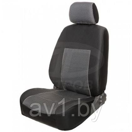 Чехлы на сиденья Opel Vivaro II (2014-) 1+2 места {Ткань, черный} (с подл. ) - фото 4 - id-p215109540