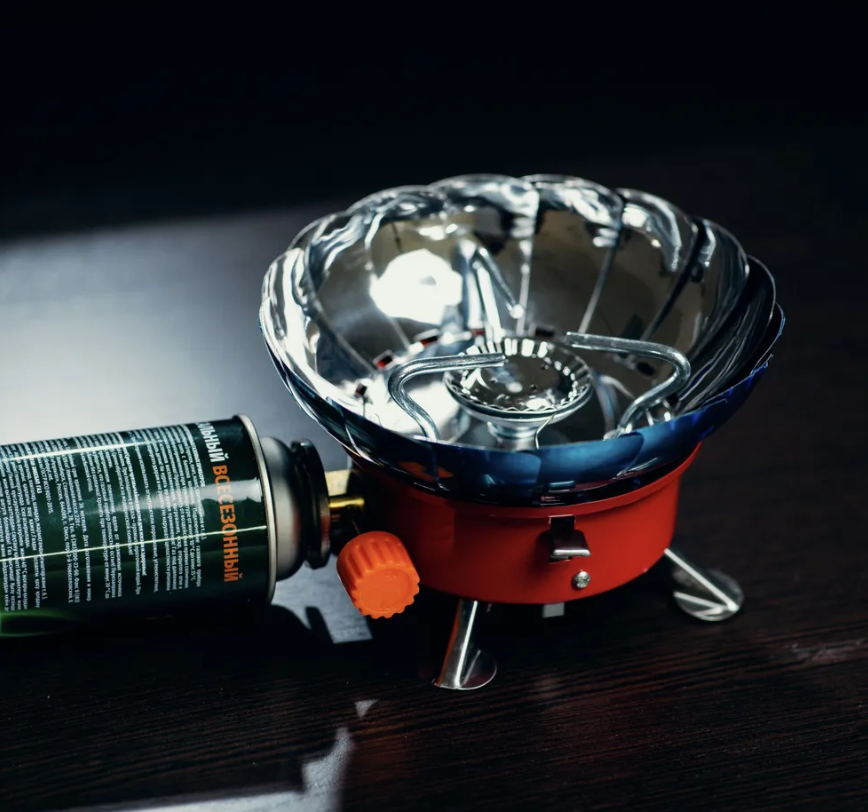 Портативная туристическая ветрозащитная газовая плита - горелка Windproof camping stove CS-102XL - фото 5 - id-p215115669