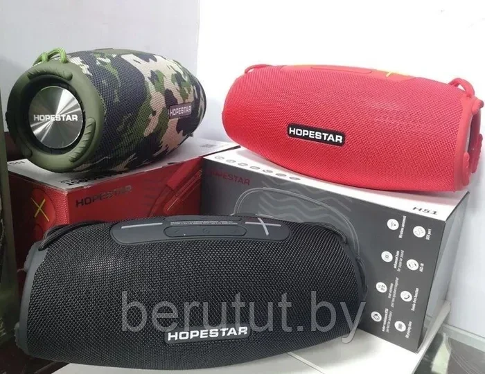 Колонка портативная музыкальная Bluetooth HOPESTAR H51 - фото 8 - id-p215116391