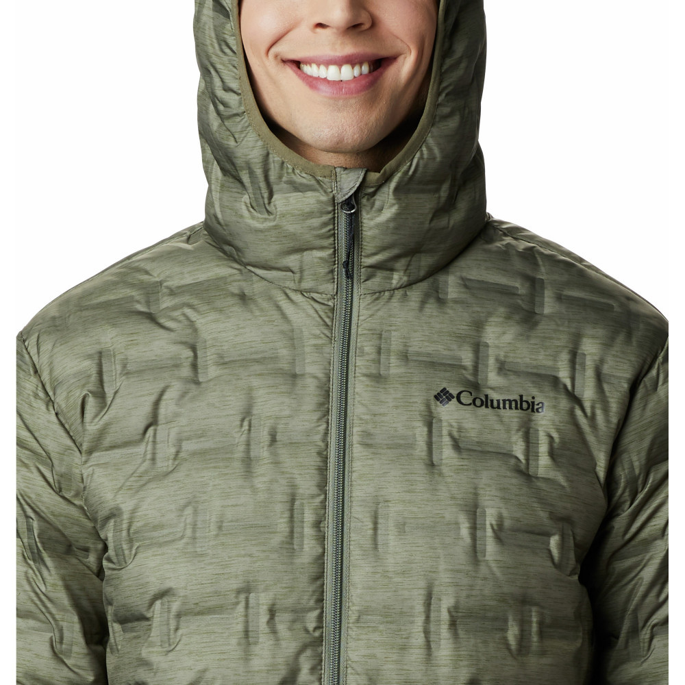 Куртка пуховая мужская Columbia Delta Ridge Down Hooded Jacket зеленый 1875892-397 - фото 4 - id-p215064638