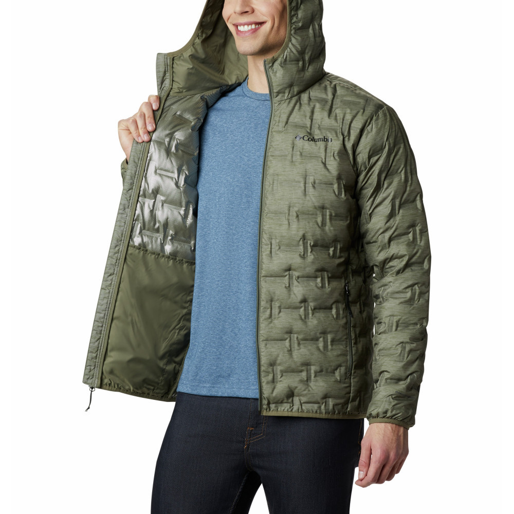 Куртка пуховая мужская Columbia Delta Ridge Down Hooded Jacket зеленый 1875892-397 - фото 5 - id-p215064638