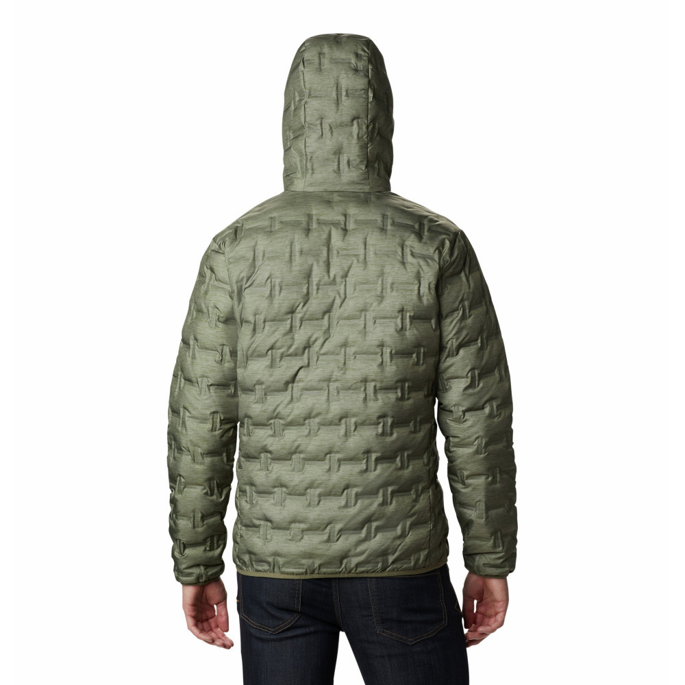 Куртка пуховая мужская Columbia Delta Ridge Down Hooded Jacket зеленый 1875892-397 - фото 2 - id-p215064639