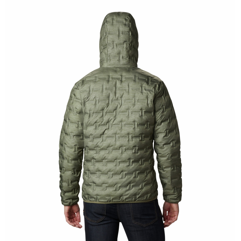 Куртка пуховая мужская Columbia Delta Ridge Down Hooded Jacket зеленый 1875892-397 - фото 2 - id-p215064641