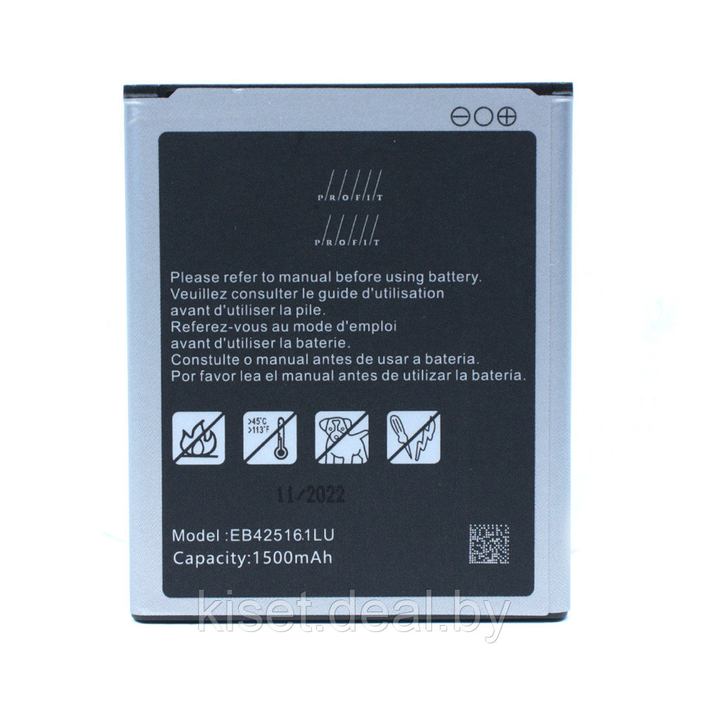 Аккумулятор Profit EB425161LU для SAMSUNG i8190/S7272/S7275/S7390/S7562/S7582/S7898/i8160/J1 mini - фото 1 - id-p215116511