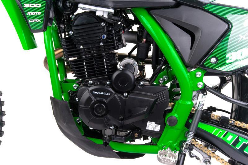 Мотоцикл Кросс Moto Apollo M4 300 EFI (175FMN PR5) зеленый - фото 5 - id-p215116906