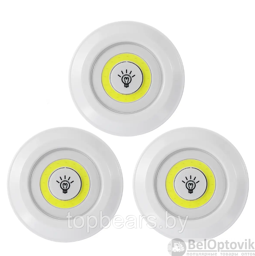 Набор портативных светодиодных светильников LED light with remote control с пультом ДУ (3 шт.) - фото 6 - id-p215116959