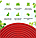 Шланг - чудо для полива саморасширяемый с пульверизатором Magic Garden Hose 50 FT (5m - 25m), 25м, КРАСНЫЙ /, фото 5