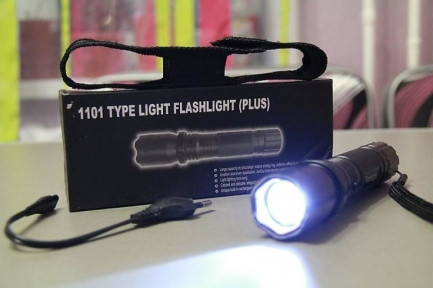 Электрошокер-фонарик 1101 Type light flashlight (PLUS) (средство самообороны) - фото 1 - id-p215117050