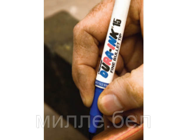 Маркер промышл. перманентный фетровый MARKAL DURA-INK 15 СИНИЙ (Толщина линии 1,5 мм. Цвет синий) - фото 1 - id-p215116943
