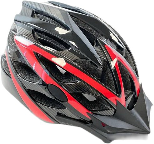 Cпортивный шлем Favorit IN20-L-RD (черный/красный) - фото 1 - id-p210505816