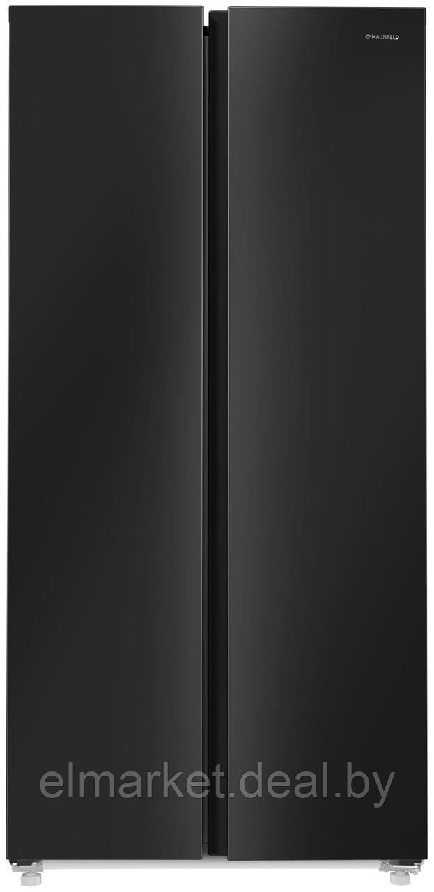 Холодильник с инвертором Maunfeld MFF177NFBE черный - фото 1 - id-p215121897