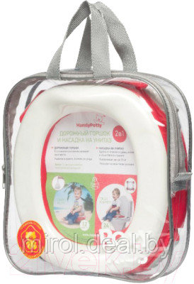 Дорожный горшок Roxy-Kids HandyPotty дорожный / HP-250R - фото 2 - id-p215125884