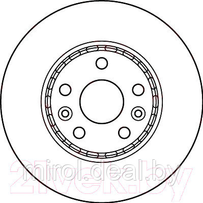 Тормозной диск TRW DF6110 - фото 2 - id-p215128575