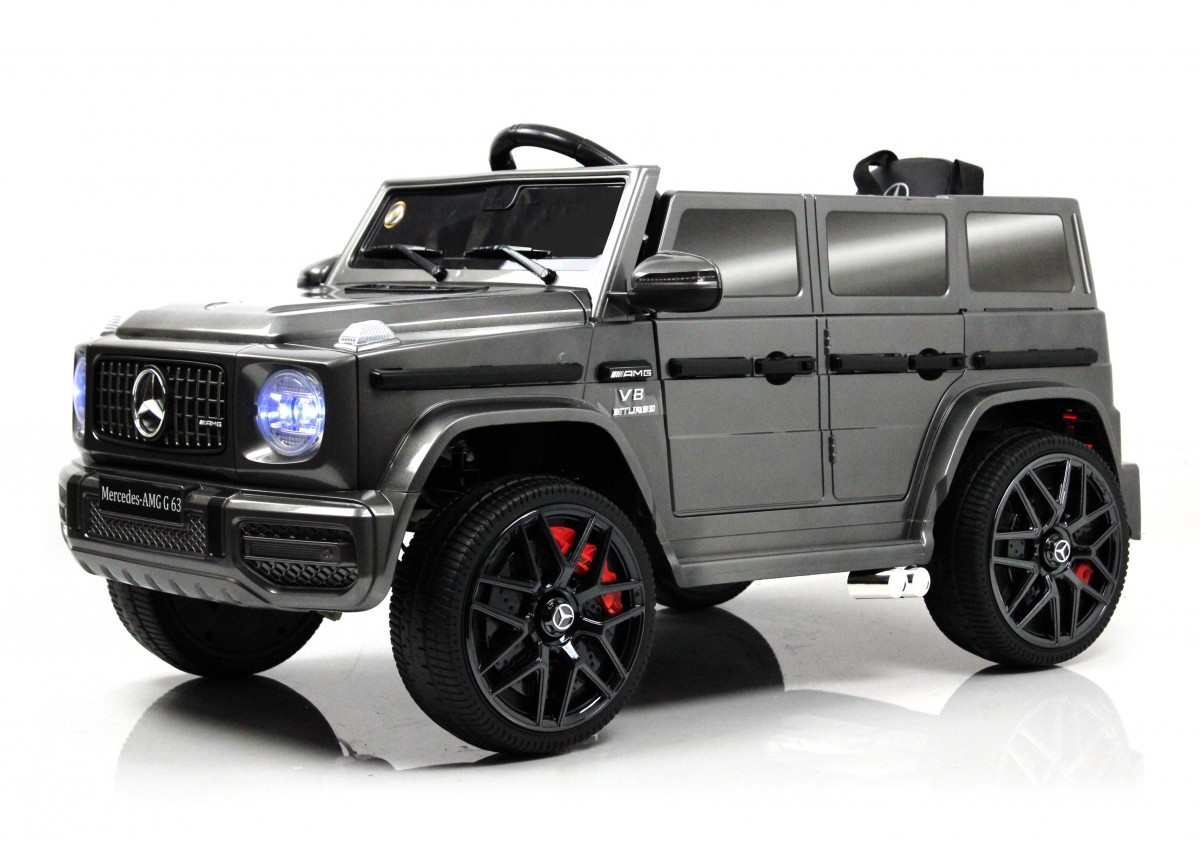 Детский электромобиль Mercedes-Benz G63 (O111OO) серый глянец - фото 1 - id-p215130656