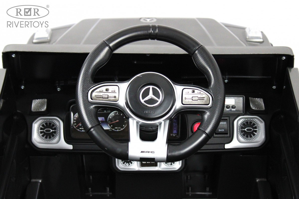 Детский электромобиль Mercedes-Benz G63 (O111OO) серый глянец - фото 5 - id-p215130656