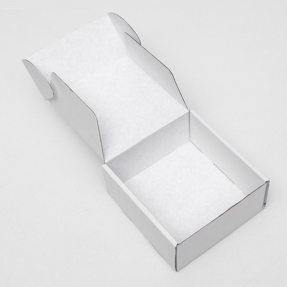 Коробка самосборная без окна 19 х 19 х 9 см белая - фото 3 - id-p215130663