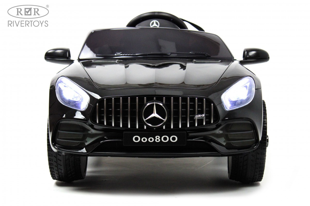 Детский электромобиль Mercedes-Benz GT (O008OO) черный глянец - фото 2 - id-p215130689