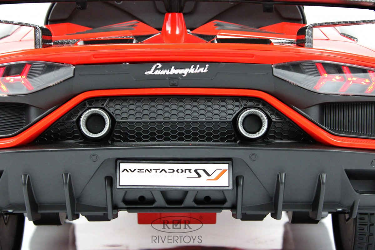 Детский электромобиль Lamborghini Aventador SVJ (A333MP) красный - фото 8 - id-p215132529