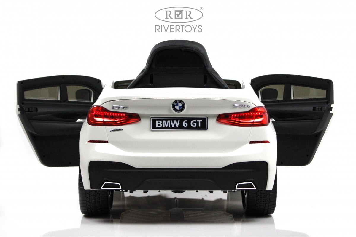 Детский электромобиль BMW6 GT (JJ2164) белый - фото 3 - id-p215132536