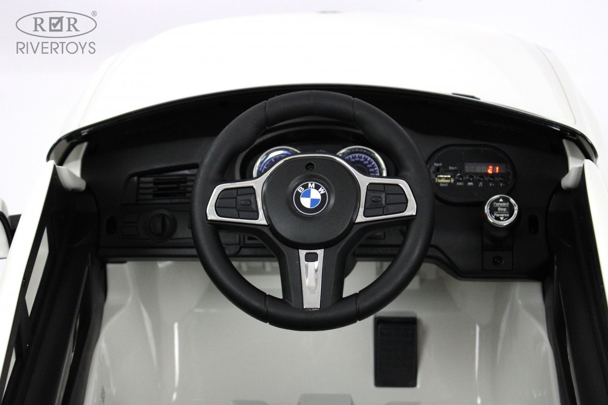 Детский электромобиль BMW6 GT (JJ2164) белый - фото 8 - id-p215132536