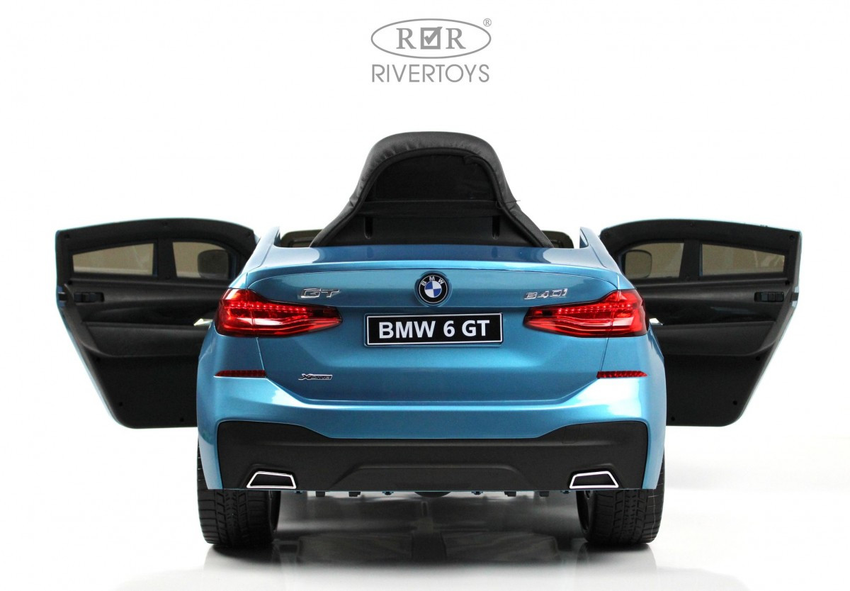 Детский электромобиль BMW6 GT (JJ2164) синий глянец - фото 2 - id-p215132557