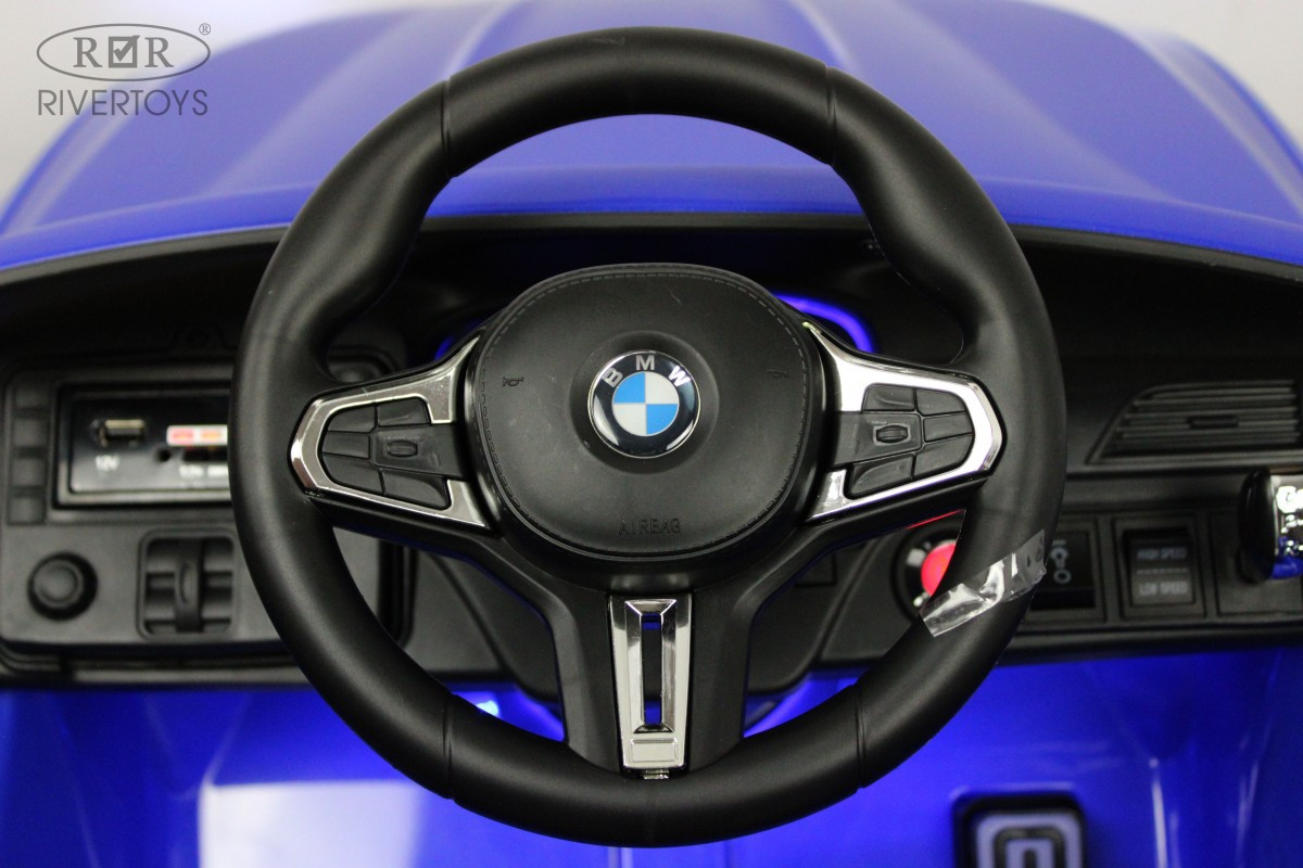 Детский электромобиль BMW M5 Competition (A555MP) синий - фото 5 - id-p215132564