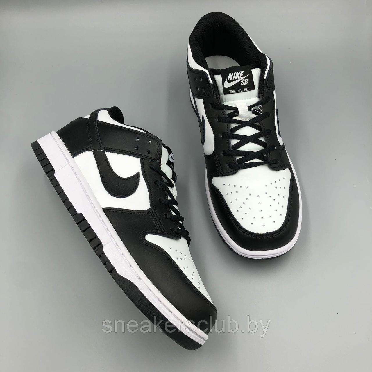 Кроссовки мужские черно-белые Nike SB / демисезонные / повседневные/большие размеры - фото 2 - id-p215132620