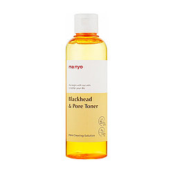 210 мл. Очищающий тонер против черных точек с BHA-кислотой Manyo Blackhead & Pore Toner
