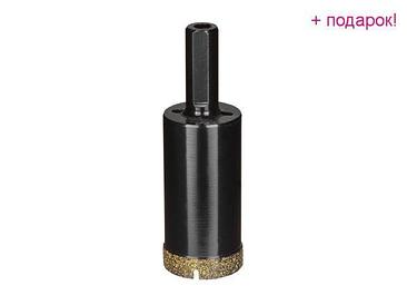 GEPARD Китай Коронка алмазная d 25мм керамогранит GEPARD (GP2077-25) (сверло алмазное трубчатое по