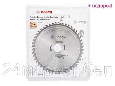 BOSCH Китай Диск пильный 190х30 мм 48 зуб. по дереву ECO WOOD BOSCH (твердоспл. зуб)