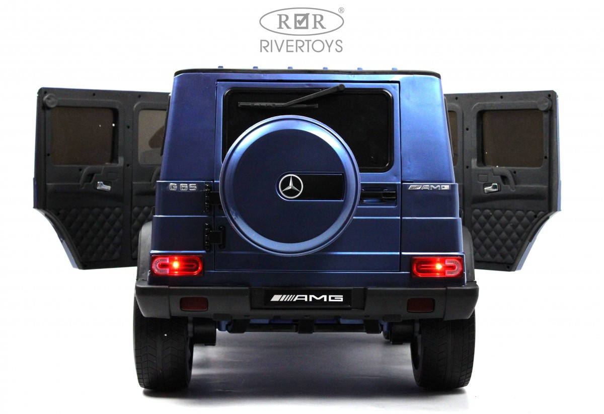 Детский электромобиль Мercedes-Benz AMG G65 4WD синий глянцевый - фото 3 - id-p215135801