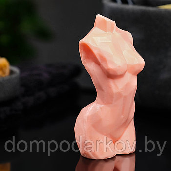 Фигурное мыло "Торс женский хрусталь" телесное, 115г