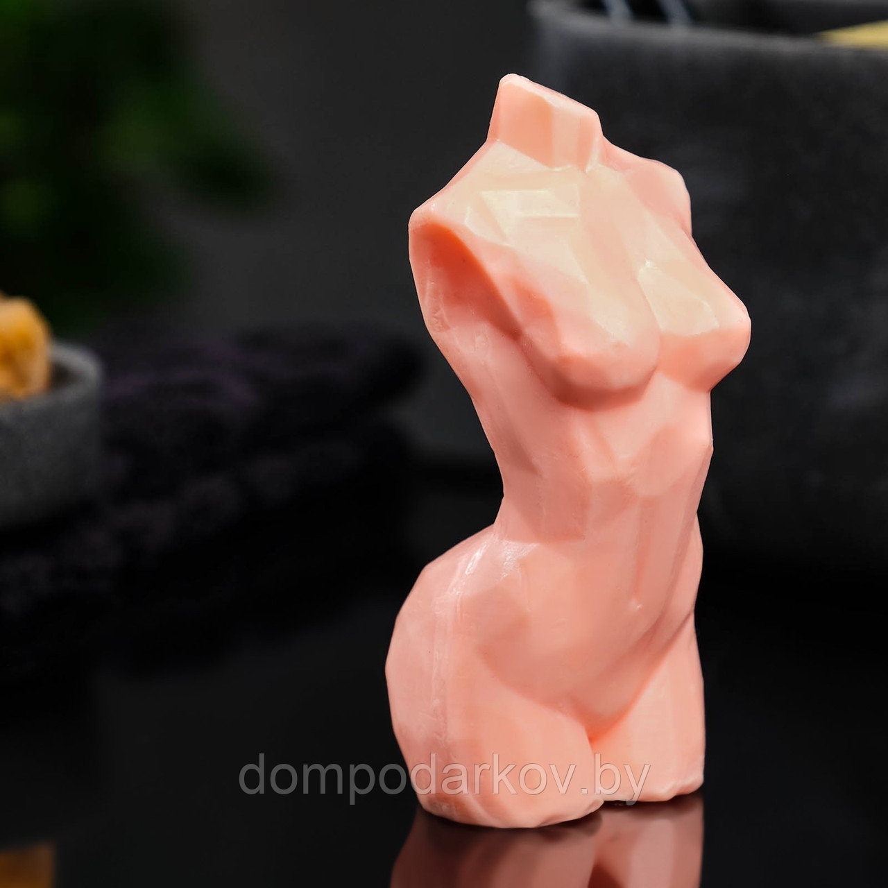 Фигурное мыло "Торс женский хрусталь" телесное, 115г - фото 1 - id-p215135844